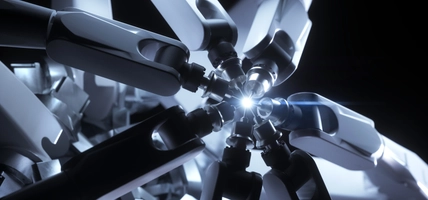 Robotic arms working together 